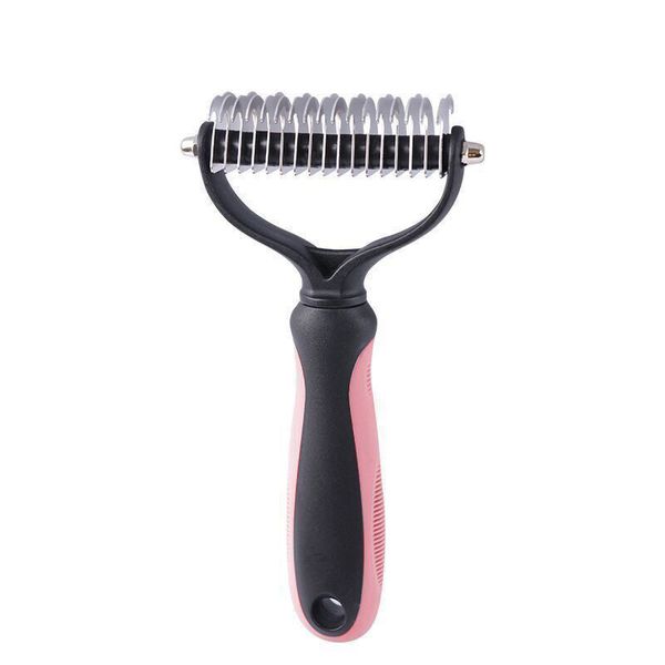 Double Sided Pet Hair Remover Dematting Comb for Dogs and Cats