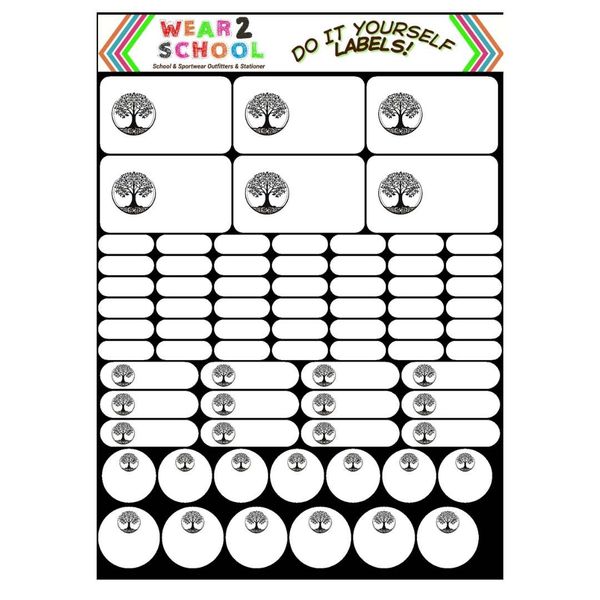 Tree of Life DIY Marking Labels Waterproof with Wrap Around Labels