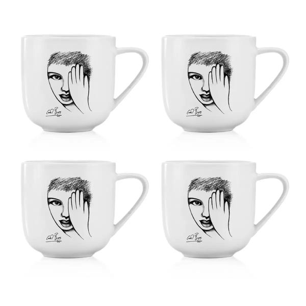 Carrol Boyes Mug Set of 4- Eye for Detail