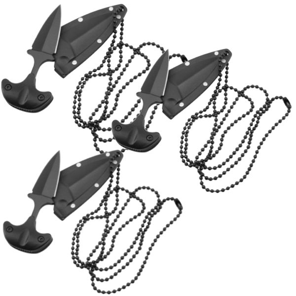 Camping Multifunctional Emergency Survival Mini Knife Necklace Set Of 2 Pro