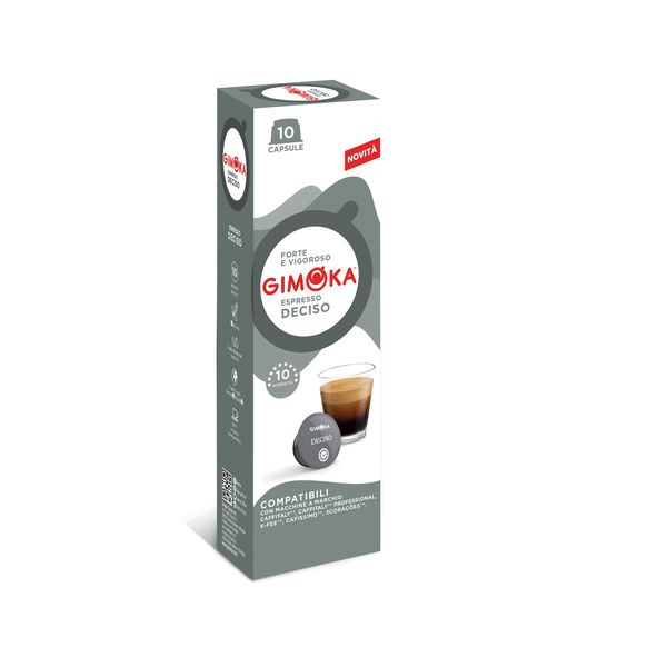 Gimoka Deciso - 10 Caffitaly &amp; K-fee Compatible Coffee capsules
