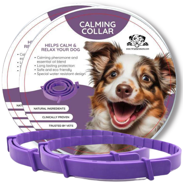 2pack 101 Pet Products Calming and Anxiety Collar for Dogs With Pheromones