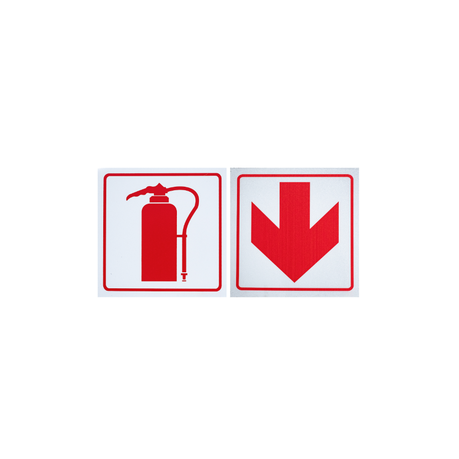 Fire Extinguisher Safety Sign And Directional Arrow - ABS Signs Image