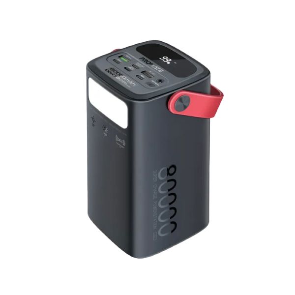Promate 80000mAh Power Bank, 100W USB-C PD Fast Charging