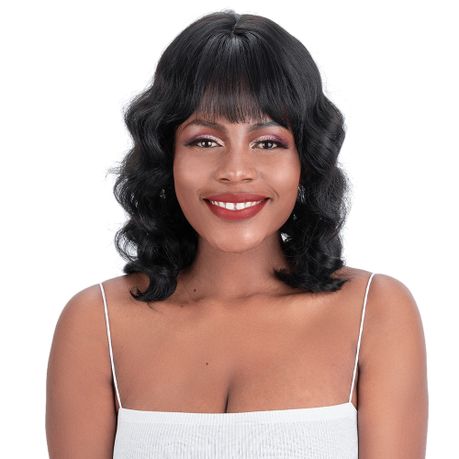 Magic Loose Deep Weaves Synthetic Hair Wigs Fake Scalp Closure Mqqstar 1B#  | Buy Online in South Africa 