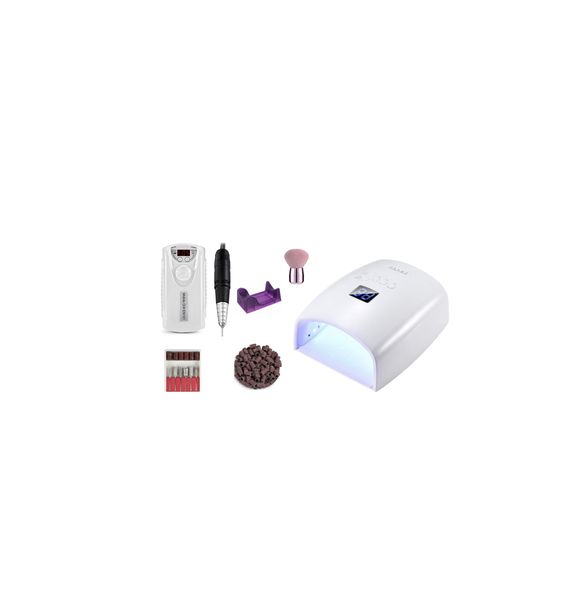 Multiple Function Electric Nail Art Drill Machine Set - Rechargeable
