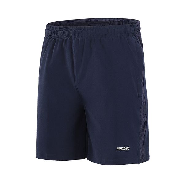 ARSUXEO Mens 7" Running Shorts Gym Shorts with Zipper Pockets B203