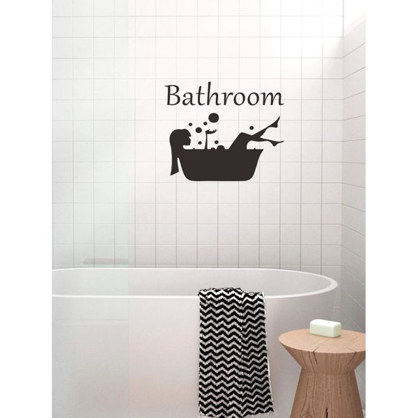 Graphic Wall Art Sticker - Bathroom
