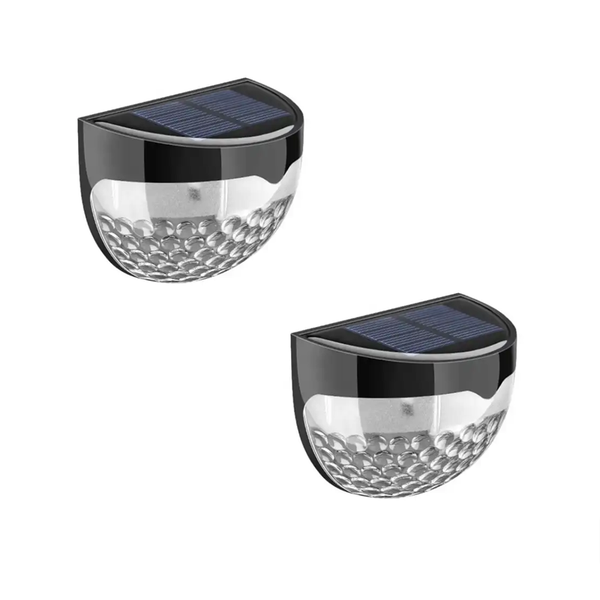 2 Pack Solar Power Lamp Wall Mount