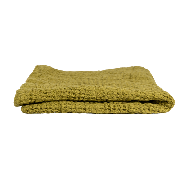Con Amore - 100% Cotton Waffle Hand Towel - Citron