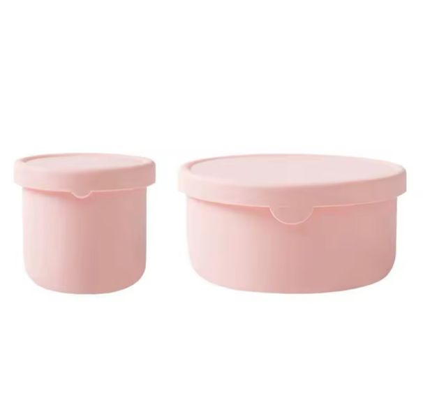 Silicon Lunchboxes - Pink - Set of 2