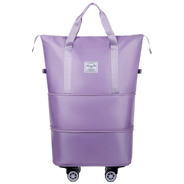 Expandable Large Capacity Portable Travel Storage Bag with Swivel Wheels