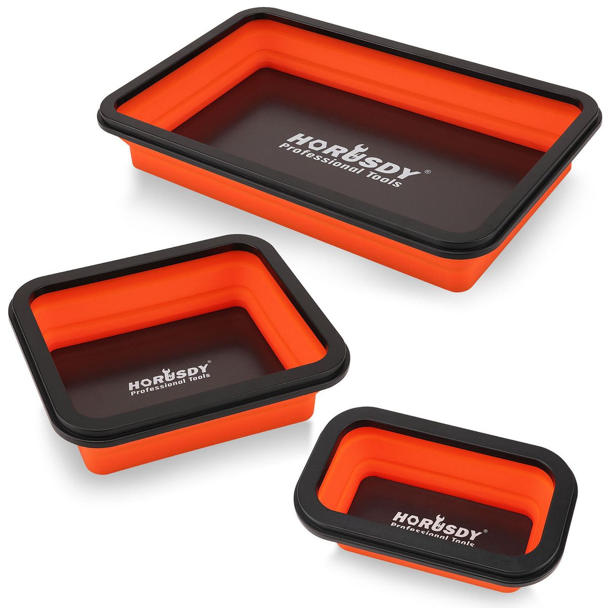 HORUSDY 3-Piece Magnetic Parts Tray Set