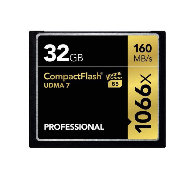 Professional 1066x 32GB CompactFlash Card, Up to 160MB/s Read