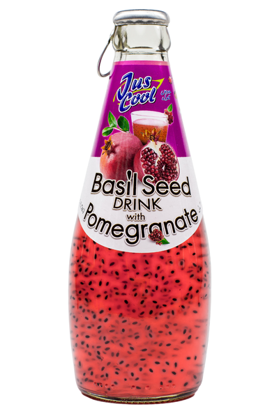 Jus Cool Basil Seed Drink Pomegranate 290ml x 24