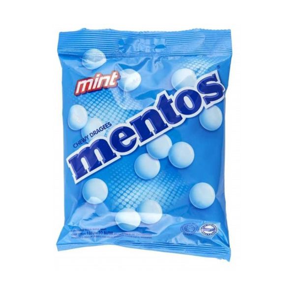 Mentos - Mono Piece Bag Mint - 26s x 8 Pack