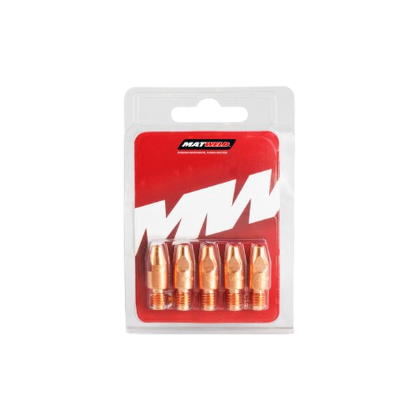 Matweld P/P Contact Tip M8X.9 5Piece - 2 Pack