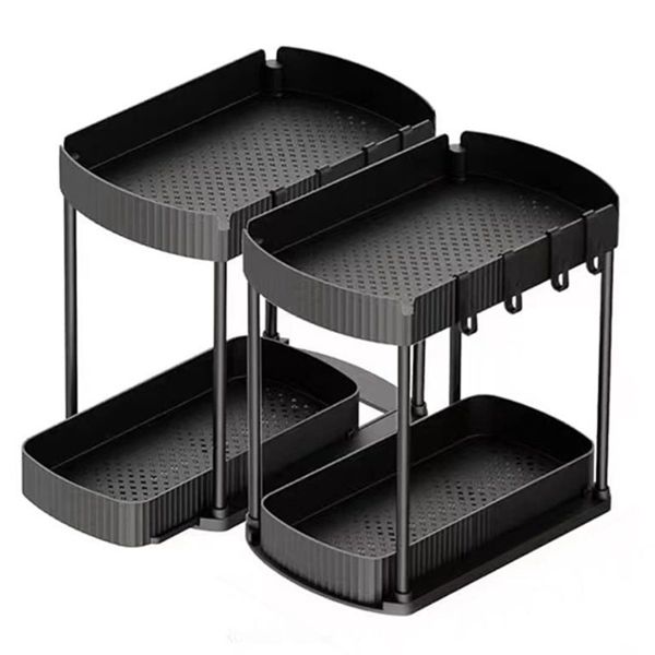 Multi-Purpose Pull-Out Storage Organizers for Bathroom &amp; Kitchen, Under Sin