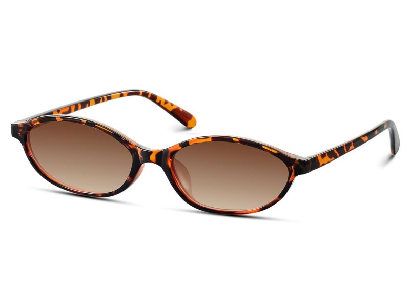 Retro Oval Sunglasses for Women 90s Design Small Cat Eye Sun Glasses