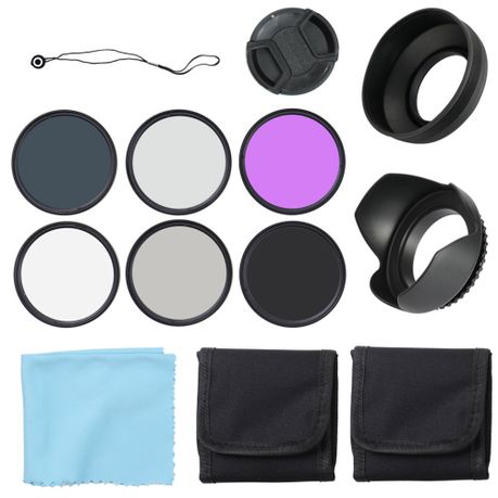 58mm Professional Camera Lens Filters Kit with UV CPL FLD ND2/4/8 Universal Image
