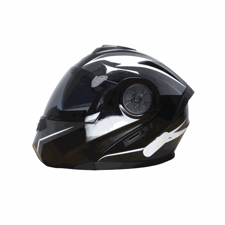ORZ - Full Face Modular Flip Up Motorcycle Helmet with Double Lens