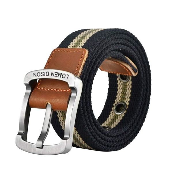 Casual Wide Fabric Woven Canvas Belt Business Belt Strap Adult Jeans