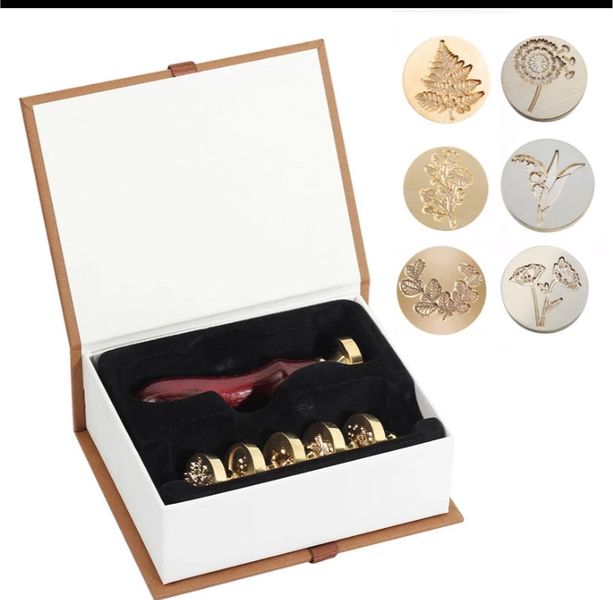 Set of 6 Flower Wax Seal Stamps -#1