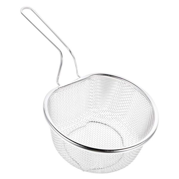 201 Stainless Steel Deep Frying Strainer Basket - Silver