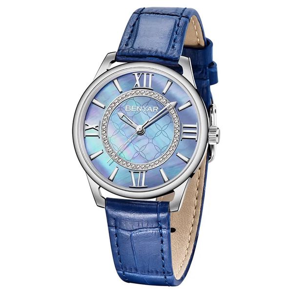 Benyar Women Leather Analogue Watch