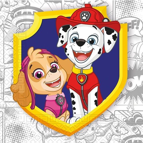 Eco Paw Patrol Yft Compost 3 Ply Napkin