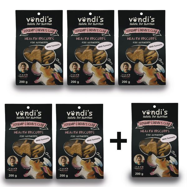 Jenny Morris Devils Claw &amp; Rosehip Biscuits - 6 x 200g