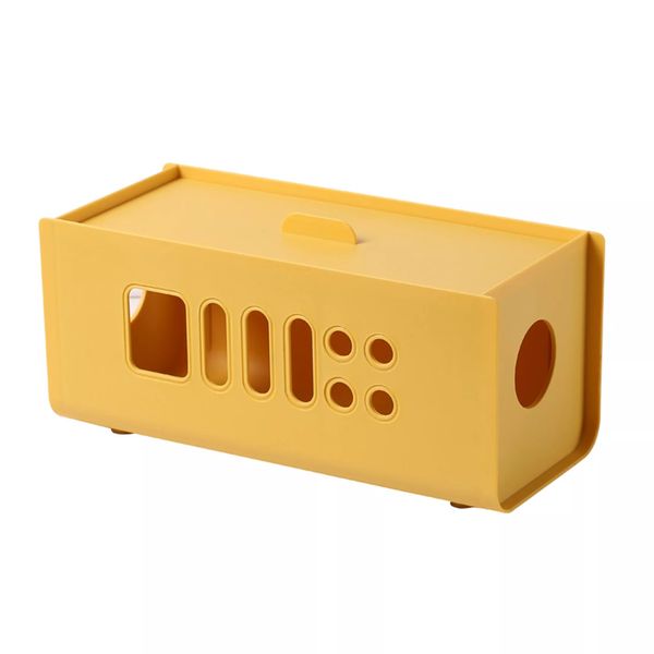 Digital Nomad - Cable Storage Box - Yellow