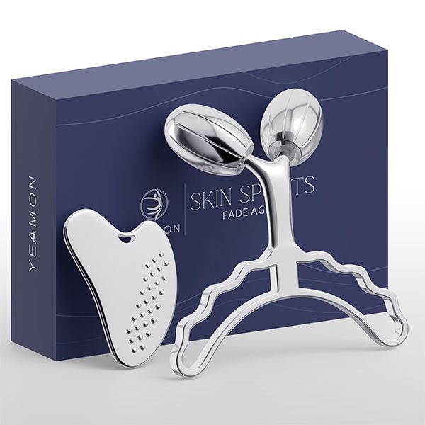 Body Massage Roller - Cooling Steel Muscle Roller for Back &amp; Legs