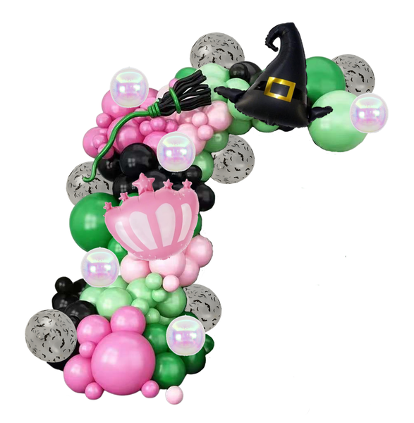 Wicked Themed Balloon Arch Set - 153 Pieces