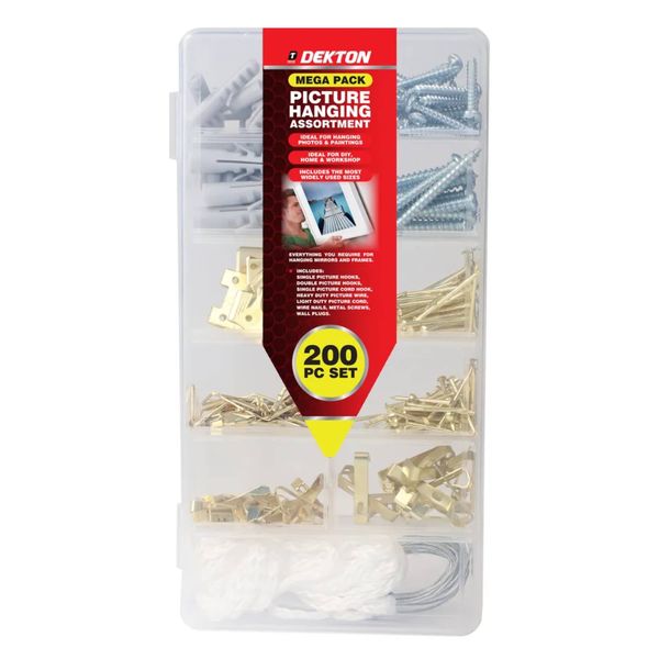 Dekton 200 Piece Picture Hanging Set