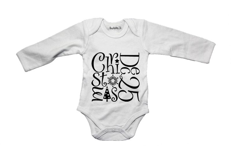 Christmas - 25 December! - Long Sleeve - Baby Grow