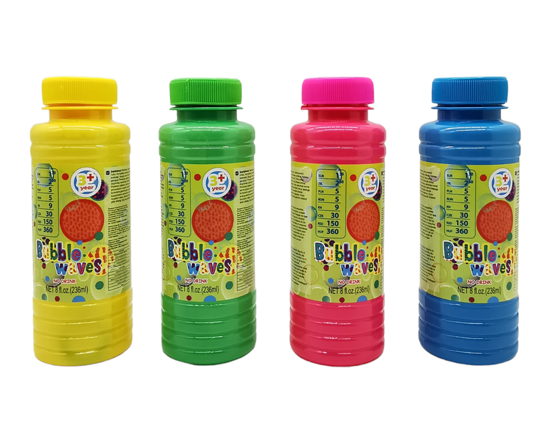 4 x 236ml Bottles Bubble Solution Kids Party Pack Fun Toys