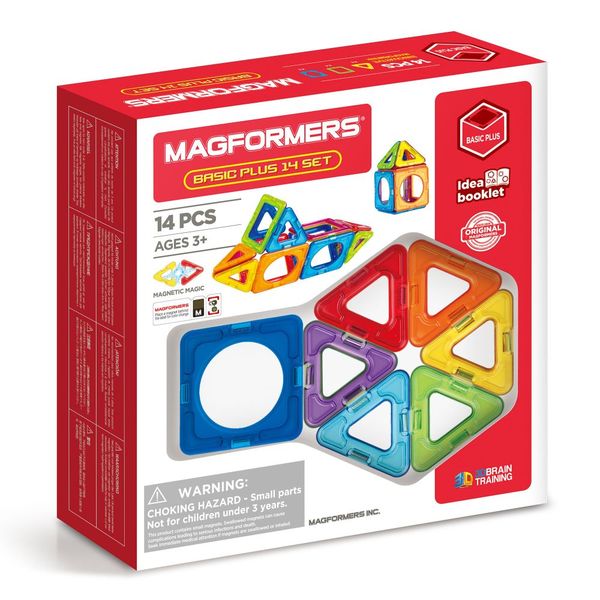 Magformers Magnetic Building Set: Basic Plus 14 Set (Inner Circle)
