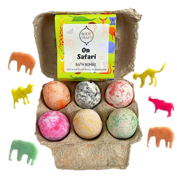 Safari Surprise Bath Bomb Egg Box