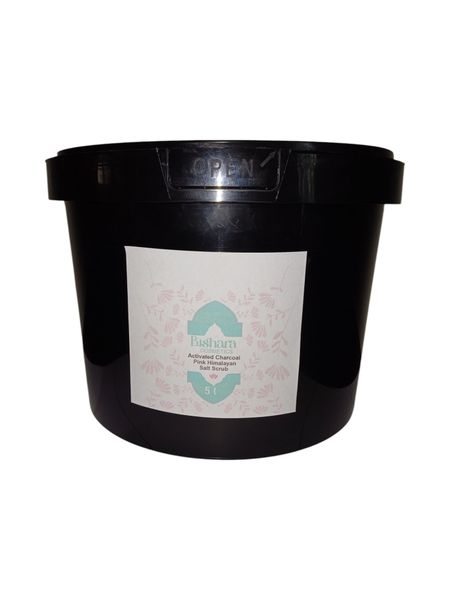 5L Activated Charcoal Pink Himalayan Salt Scrub