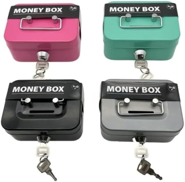 Lockable Cash Box with Coin Slot