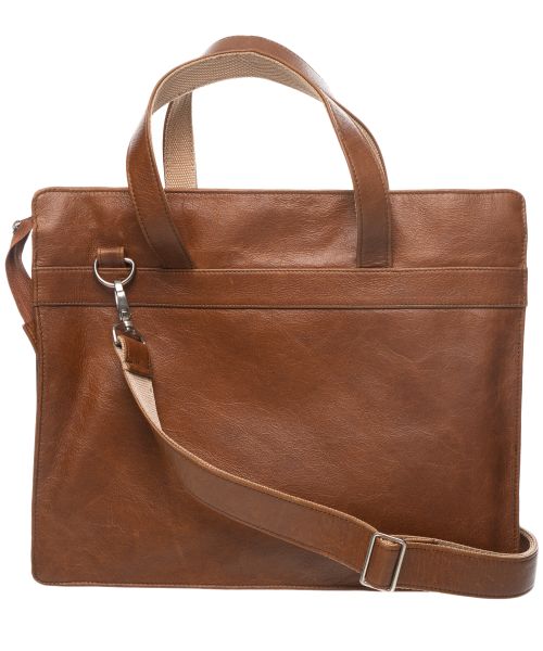 Kurgan Kenani Leather Laptop and Document bag - Tan