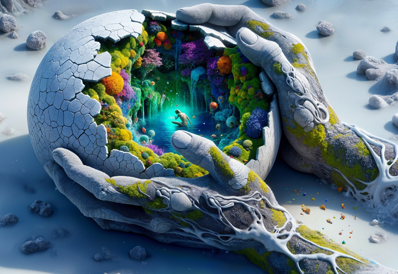 Canvas Wall Art Home Decor - The World Is Your Hands