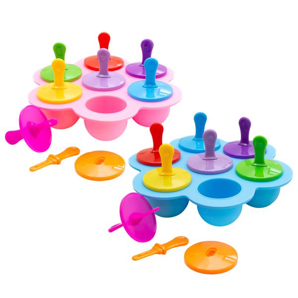 Mold Silicone Pop-Up Container/Popsicle Mold/Kids Ice Cream/Ice Pop set of2