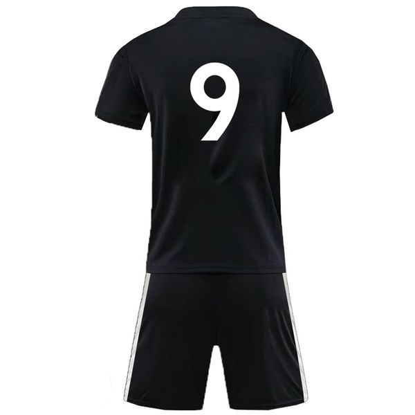 Bufftee Individual Junior Soccer Kit Number 9 Strikers Kids Jersey &amp; Shorts