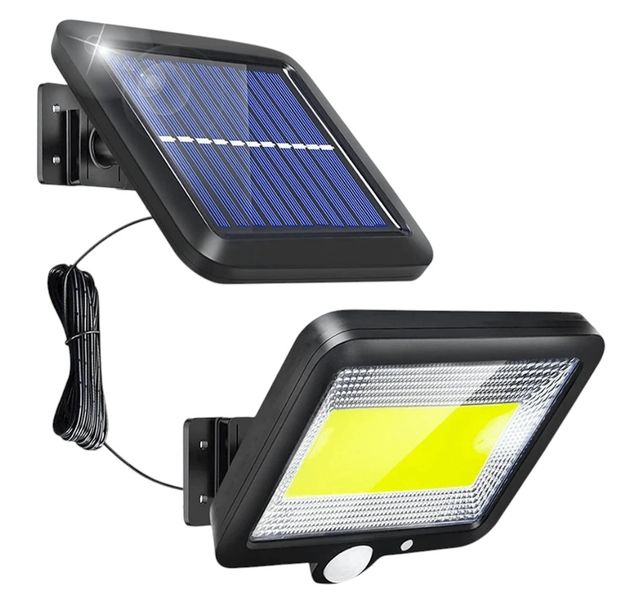 Solar LED Security Light with Motion Sensor - Black