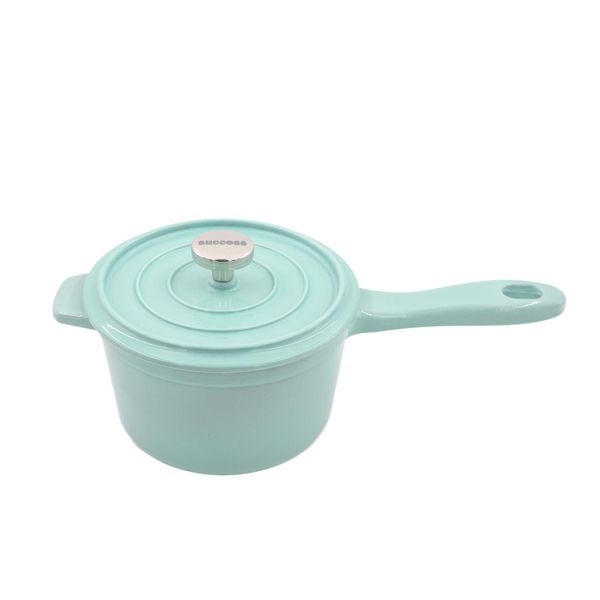 AIYI Cast Iron Enamel Cookware AY378-009 Cyan 16cm