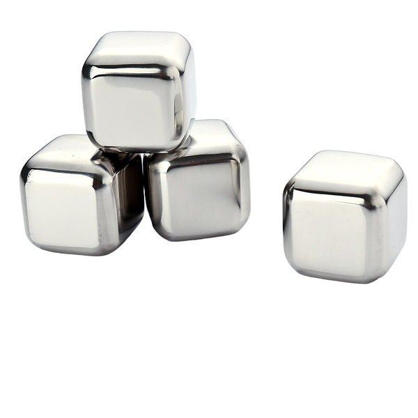 4Pcs Stainless Steel Ice Cubes Best Trader Cold Glacier Rock