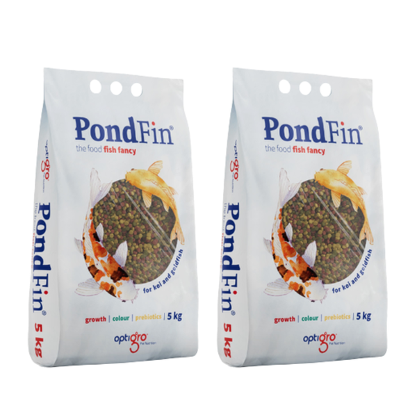 PondFin Koi &amp; Goldfish Diet-Nutritional Floating Pellets 5kg-Large -2 Pack