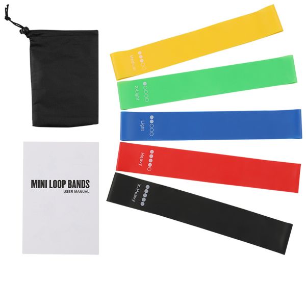 Resistance Band Set with Loop, 5 Adjustable Resistance Levels